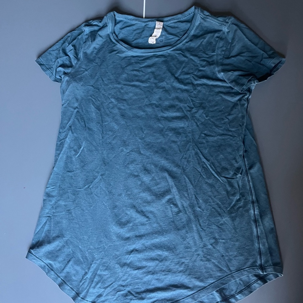 Blue lululemon athletic shirt